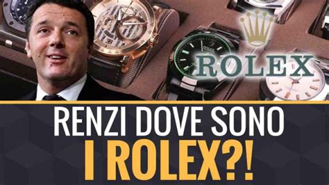 matteo renzi rolex|IL ROLEX .